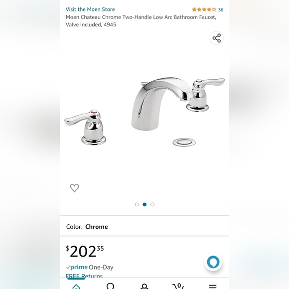 Moen | Bath | Moen Chateau Chrome Twohandle Low Arc Bathroom Faucet ...